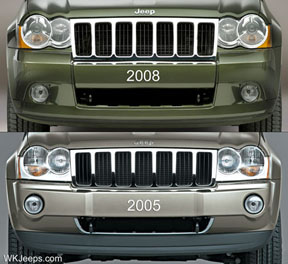 2005 vs 2008 WK grille