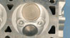 Hemi engine cylinder head (complete) top view close-up