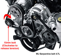 serpentine belt 4.7L