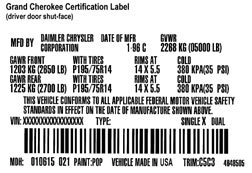 WK certification label