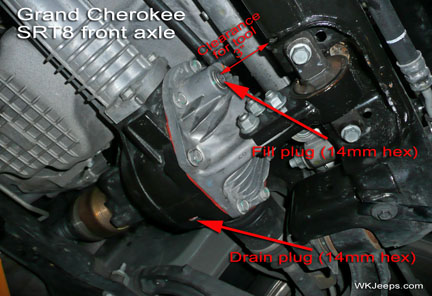 WK SRT8 front axle