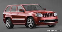 Inferno Red Grand Cherokee SRT8