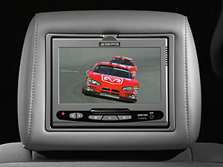 Rear DVD headrest