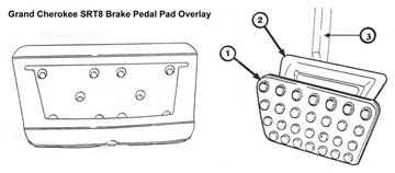 Grand Cherokee SRT8 pedals